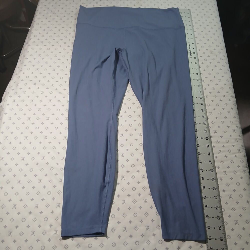 All In Motion Active Light High Rise Taper Pants Large Blue